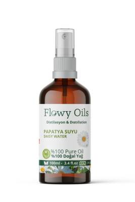 Flowy Oils Papatya Suyu Cam Şişe %100 Tam Saf Doğal Yağlı Distilasyon Hidrosöl Suyu Chamomille Hydrosol 100ml - 2