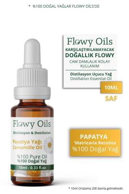 Flowy Oils Papatya Yağı %100 Doğal Bitkisel Uçucu Yağ Camomille Oil 10ml - 1