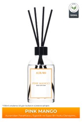 Pink Mango Çubuklu Oda Kokusu Bambu Kokusu Şık Dekor Reed Diffuser 100ml - 1