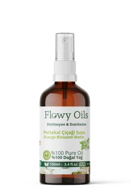 Flowy Oils Portakal Çiçeği Suyu Kırışıklık Ve Akne Karşıtı Cam Şişe %100 Tam Saf Doğal Yağlı Distilasyon 100ml - 2