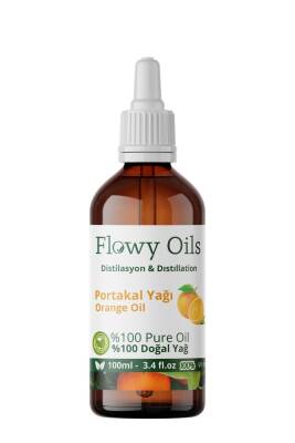 Flowy Oils Portakal Yağı %100 Doğal Bitkisel Uçucu Yağ Orange Oil 100ml - 1