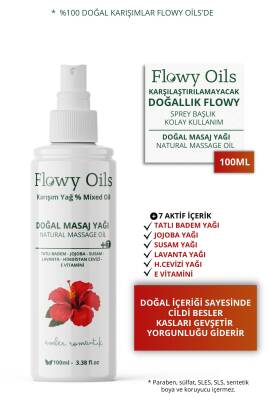 Flowy Oils Rahatlatıcı Kas Gevşetici Amber Romantik Kokulu %100 Doğal Aromaterapi Masaj Yağı 100ml - 1