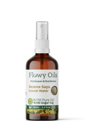 Flowy Oils Rezene Suyu Cam Şişe %100 Tam Saf Doğal Yağlı Distilasyon Hidrosöl Suyu Fennel Hydrosol 100ml - 2