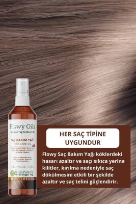 Flowy Oils Saç Bakım Yağı +9 Yağ Içeren %100 Doğal Karışım Sprey Hair Care Oil 50ml - 2