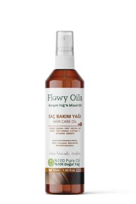 Flowy Oils Saç Bakım Yağı +9 Yağ Içeren %100 Doğal Karışım Sprey Hair Care Oil 50ml - 3