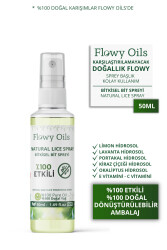 Flowy Oils Saç Biti Kovucu Doğal ve Bitkisel İçerikli Sprey 50ml - 1