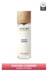 Sakura Garden Cam Şişe 80 Derece Kolonya Premium Eau de Cologne 33ml - 1