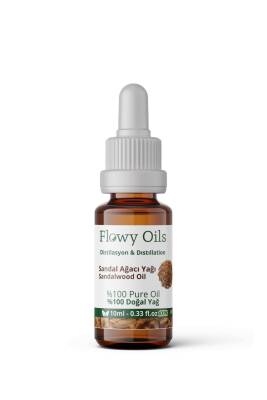 Flowy Oils Sandal Ağacı Yağı %100 Doğal Bitkisel Uçucu Yağ Sandalwood Oil 10ml - 1