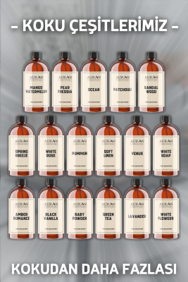 Auran Sandal Yedek Çubuklu Oda Ve Ortam Kokusu Esansı Yedek Dolum Şişe Sandalwood 500ml - 3