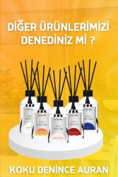 Sandal Ağacı Çubuklu Oda Kokusu Bambu Kokusu Kare Şişe Sandal Wood Reed Diffuser 100ml - 8