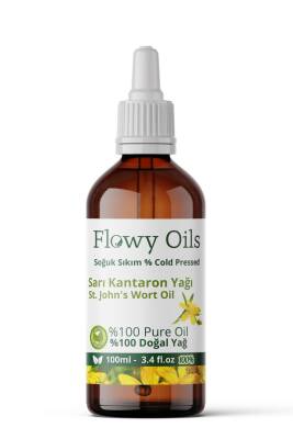 Flowy Oils Sarı Kantaron Yağı %100 Doğal Bitkisel Sabit Yağ St. John's Wort Oil 100ml - 1