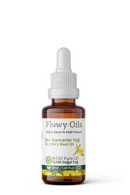 Flowy Oils Sarı Kantaron Yağı %100 Doğal Bitkisel Sabit Yağ St. John's Wort Oil 50ml - 1