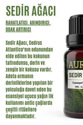 Sedir Ağacı Esansiyel Uçucu Koku Yağı Ortam Kokusu Doğal Yağ Sihirli Küre Hobi Esansı 10ml - 2