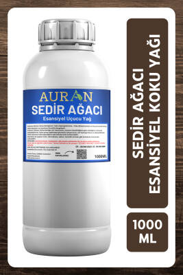 Auran Sedir Ağacı Esansiyel Uçucu Yağ Esans Koku Yağı Hobi Esans Mum Sabun Oda Kokusu 1000ml - 1