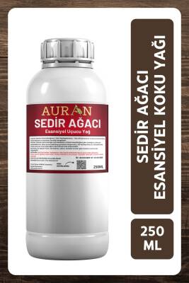 Auran Sedir Ağacı Esansiyel Uçucu Yağ Esans Koku Yağı Hobi Esans Mum Sabun Oda Kokusu 250ml - 1