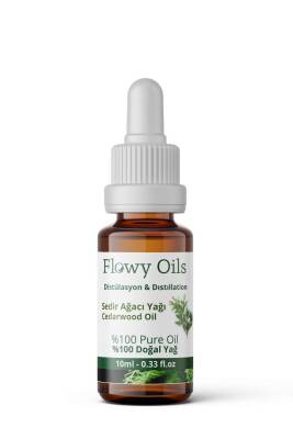 Flowy Oils Sedir Ağacı Yağı %100 Doğal Bitkisel Uçucu Yağ Cedarwood Oil 10ml - 1