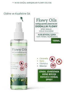 Flowy Oils Sivrisinek Ve Kene Kovucu Sprey %100 Doğal Bitkisel Içerik Mosquito And Tick Repellent Spray 100ml - 1