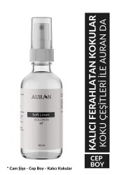 Auran Soft Linen Cam Şişe 80 Derece Kolonya 50ml - 1