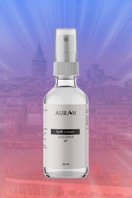 Auran Soft Linen Cam Şişe 80 Derece Kolonya 50ml - 8