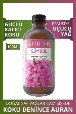 Auran Sümbül Saf Esansiyel Uçucu Yağ Buhurdanlık Yağ Difüzör Esansı Aromaterapi Ortam Küre Koku Yağı100ml - 1