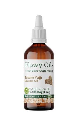 Flowy Oils Susam Yağı %100 Doğal Bitkisel Sabit Yağ Sesame Oil 100ml - 1