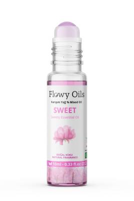 Flowy Oils Sweet Doğal Karışım Esansiyel Yağ Uçucu Yağ Karışımı Etkili Koku, Esans Doğal Roll-on 10ml - 2