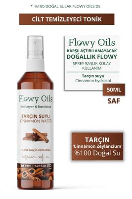 Flowy Oils Tarçın Suyu Cilt Temizleyici Tonik %100 Tam Saf Doğal Yağlı Distilasyon Hidrosöl Suyu Cinnamon 50ml - 1