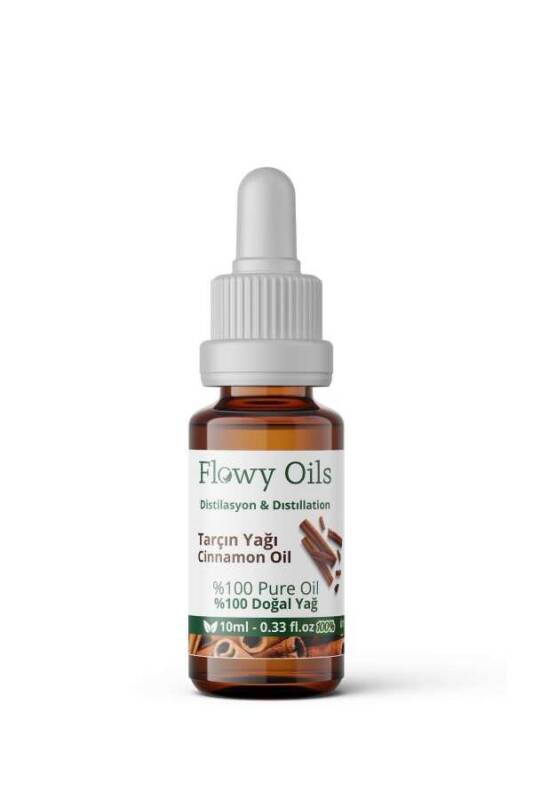 Flowy Oils Tarçın Yağı %100 Doğal Bitkisel Uçucu Yağ Cinnamon Oil 10ml - 1