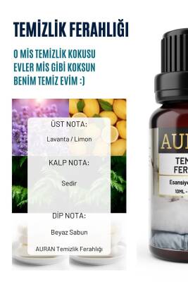 Temizlik Ferahlığı Esansiyel Uçucu Koku Yağı Difüzör Esansı Buhurdanlık Yağı Aromaterapi Yağı 10ml - 2