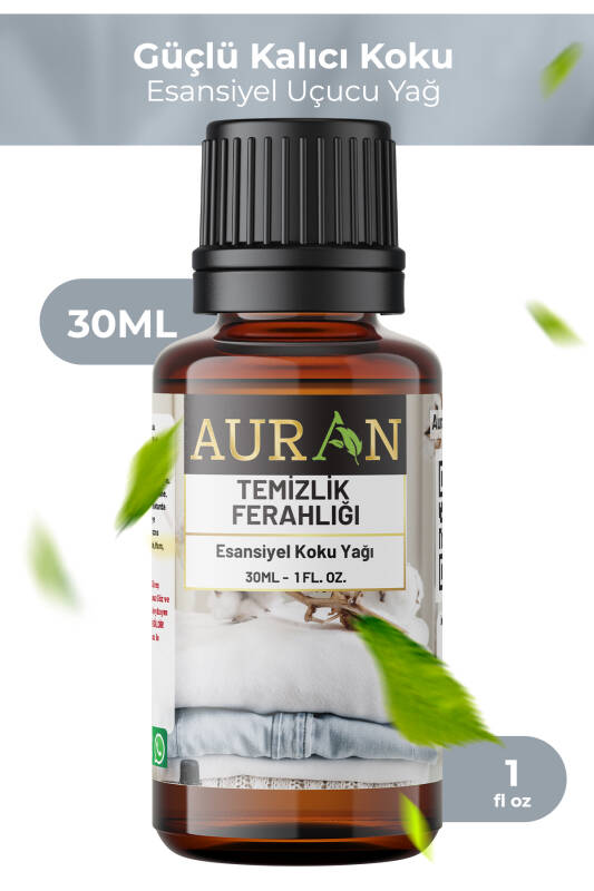 Temizlik Ferahlığı Esansiyel Uçucu Koku Yağı Difüzör Esansı Buhurdanlık Yağı Aromaterapi Yağı 30ml - 1