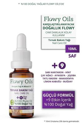 Flowy Oils Tırnak Bakım Yağı +9 Yağ Içeren %100 Doğal Karışım Nail Care Oil 10ml - 1