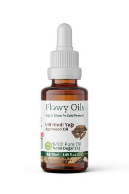 Flowy Oils Udi Hindi Yağı %100 Doğal Bitkisel Sabit Yağ Agarwood Oil 50ml - 1