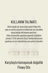 Flowy Oils Vanilya Uyku Ve Yastık Spreyi Vanilla Sleep And Pıllow Spray 50 Ml - 7