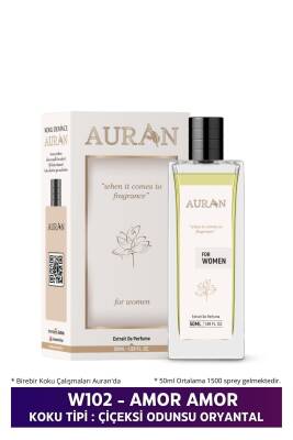 Auran W102 - Amor Amor Kadın Parfüm Çiçeksi Odunsu Oryantal 50ml - 2