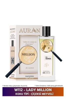 Auran W112 - Lady Million Kadın Parfüm Çiçeksi Meyveli 50ml - 1