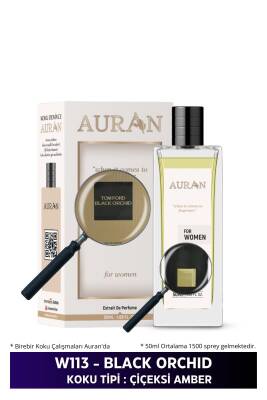 Auran W113 - Black Orchid Kadın Parfüm Çiçeksi Amber 50ml - 1