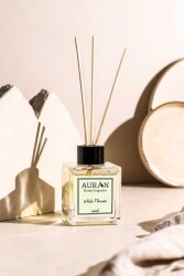 Beyaz Çiçekler Çubuklu Oda Kokusu Bambu Kokusu Kare Şişe White Flowers Reed Diffuser 100ml - 2