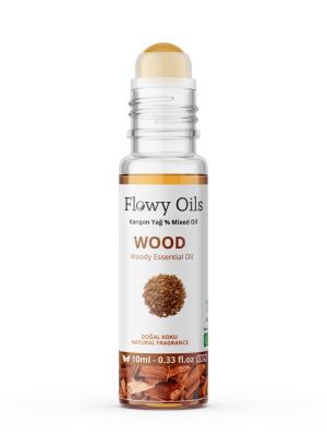 Flowy Oils Wood Doğal Karışım Esansiyel Yağ Uçucu Yağ Karışımı Etkili Koku, Esans Doğal Roll-On 10ml - 3