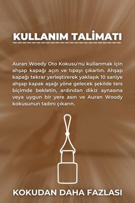 Woody Oto Kokusu İp Askılı Araç Kokusu Uzun Süre Kalıcı Odunsu Araba Kokusu 8ml - 6