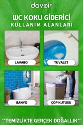 Davbir Yağmur Ormanı Kokulu Wc Kötü Koku Giderici Ultra Kalıcı Yüzey Parfümü 250ml - 4