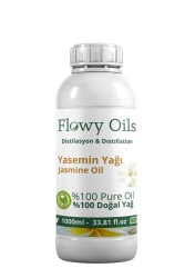 Flowy Oils Yasemin Yağı %100 Doğal Bitkisel Uçucu Yağ Jasmine Oil 1000ml 1 Litre - 1