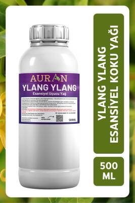 Auran Ylang Ylang Esansiyel Uçucu Yağ Esans Koku Yağı Hobi Esans Mum Sabun Oda Kokusu 500ml - 1