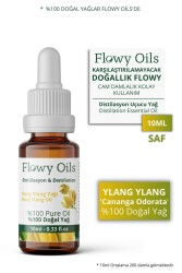 Flowy Oils Ylang Ylang Yağı %100 Doğal Bitkisel Uçucu Yağ 10ml - 1