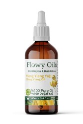 Flowy Oils Ylang Ylang Yağı %100 Doğal Bitkisel Uçucu Yağ Ylang Ylang Oil 100ml - 1