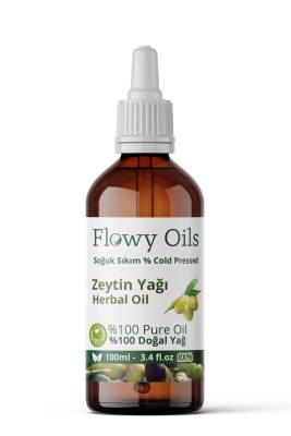 Flowy Oils Zeytin Yağı %100 Doğal Bitkisel Sabit Yağ Olive Oil 100ml - 1