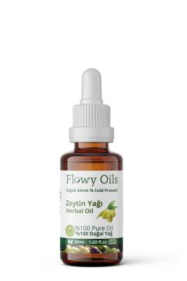 Flowy Oils Zeytin Yağı %100 Doğal Bitkisel Sabit Yağ Olive Oil 50ml - 1